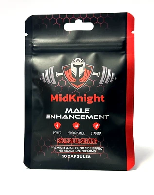 MidKnight 850mg Fast Acting Male Performance 10 Pills - Image 1 of 2