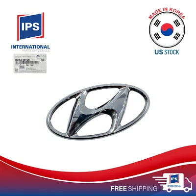 ⭐⭐GENUINE⭐⭐FRONT GRILLE EMBLEM "H" fits 01-06 SANTA FE, 05-09 TUCSON, SONATA - Изображение 1 из 4