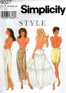 1999 Slip Petticoat Sewing Pattern Size XS-XL Simplicity 9027 Uncut OOP - Picture 1 of 3