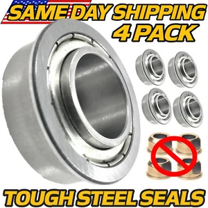 (4 Pack) Bushing to Bearing Conversion Fits Craftsman LT1000 LT1500 LT2000 LTS - Picture 1 of 7