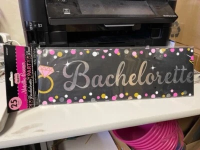 Bachelorette Party Metallic Banner Bridal Shower 25 Feet Long New!!! - Image 1 of 2