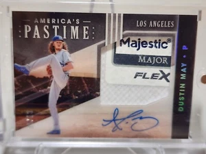 2020 PANINI AMERICAS PASTIME Laundry Tag PATCH AUTOGRAPH SP RC  DUSTIN MAY /10 - Picture 1 of 3