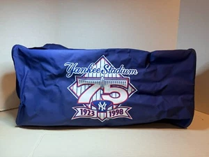 Yankee Stadium 75th Anniversary Duffle Bag Blue MBNA America Promo 1923-1998 - Picture 1 of 4