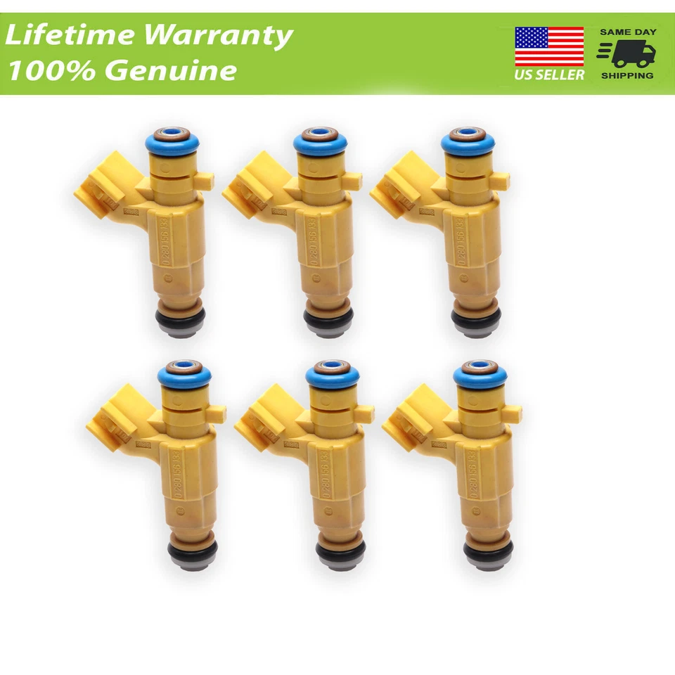 Juego de inyectores de combustible Bosch OEM (6) 0280156133 Dodge Stratus 2003-2004 Foto 1 de 1