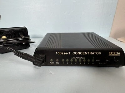 Boca Research BEN210 Black 10 Mbps 10 Base-T 8-Port Concentrator Ethernet Switch - Image 1 of 3