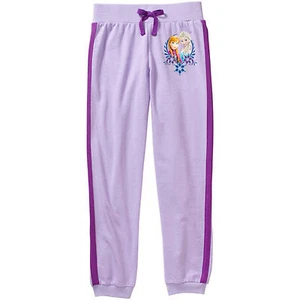 Disney Frozen Girls Joggers Pants Elsa Anna Purple Size XSmall 4-5 NWT - Picture 1 of 1