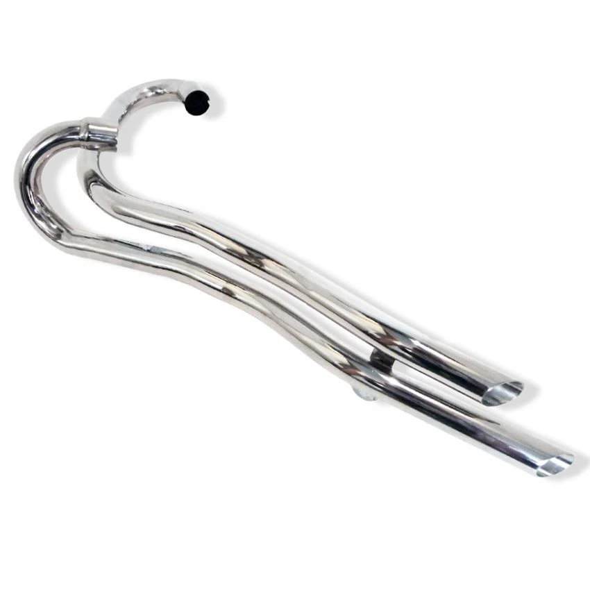 Unidad Triumph 350/500cc tubos de escape de alto nivel con corte de barra hecho en Inglaterra Foto 1 de 1