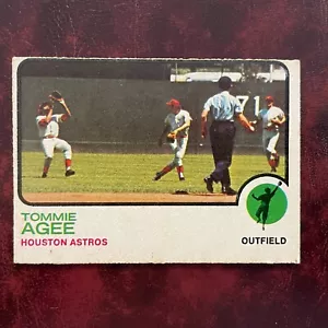 1973 O-Pee-Chee OPC Set TOMMIE AGEE #420 HOUSTON ASTROS - NR-MINT *HIGH GRADE* - Picture 1 of 2