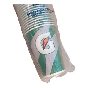 Gatorade 7 oz tazze di carta monouso - confezione da 100 tazze sigillate R7N tazza singola azienda - Foto 1 di 9