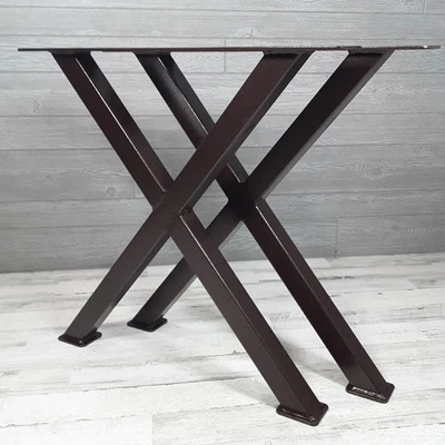 X patas de mesa | recubiertas de polvo | Juego de 2 | Patas de mesa de metal | Patas de mesa de acero Foto 1 de 4