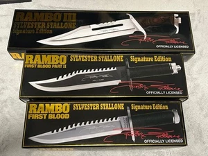 RAMBO Replica Messer FIRST BLOOD 1,2,3 Sylvester Stallone Signature Edition - Bild 1 von 8