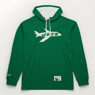 Sudadera con Capucha Para Hombres Mitchell & Ness New York Jets NFL Logo Térmica Ligera Foto 1 de 4