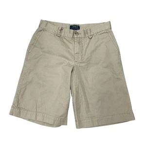 Polo Ralph Lauren Boy's Chino Shorts Size 14 Tan Preppy 9" Inseam - Picture 1 of 7