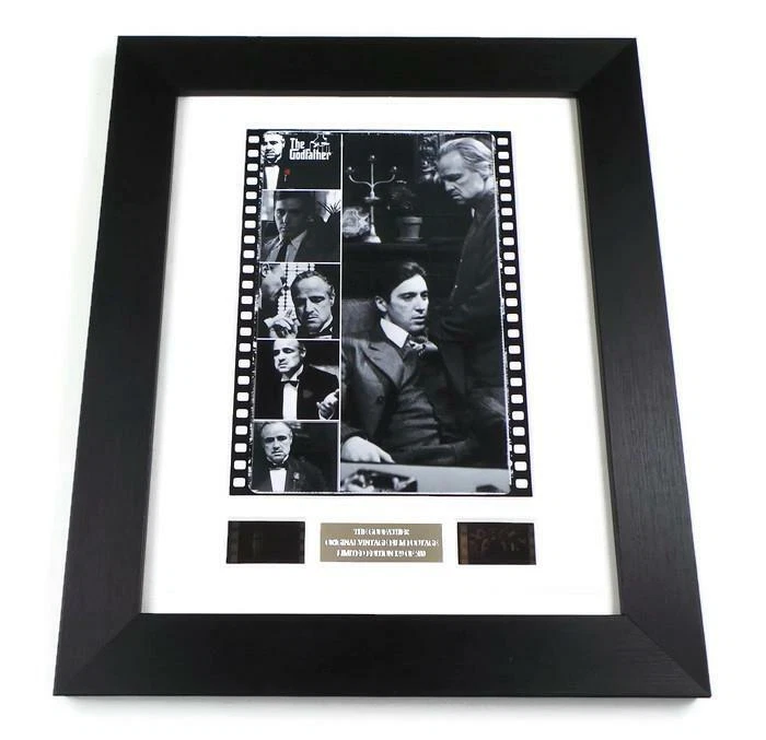 LUCKY MONKEY GIFTS THE GODFATHER Film Cell MARLON BRANDO Rare Movie Memorabilia Framed MAFIA GIFTS