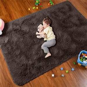 Fluffy Shaggy Rug Non Slip Area Rug Small Large Hallway Runner Indoor Door Mat - Picture 1 of 48