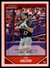 2007 Bowman Chrome Refractor Todd Helton Colorado Rockies #96