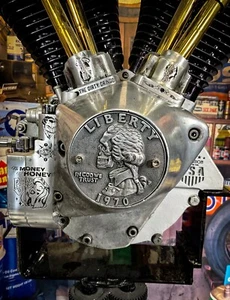 Dead Gangster George Washington Cuarto Pala Evo Cubierta de distribución Harley Davidson - Imagen 1 de 12