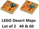 LEGO Pharaoh Map 2x2 Sphinx Pyramid DESERT Gems Jewels Treasure Adventures Print