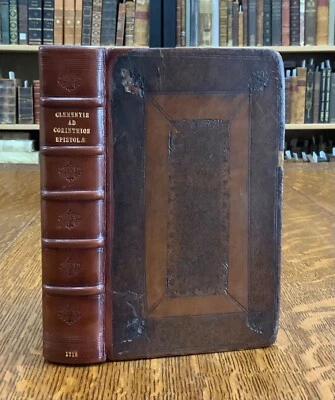 1718 Sancti Clementis Romani Epistolae - Henry Wotton Greek Parallel Text - Image 1 of 4