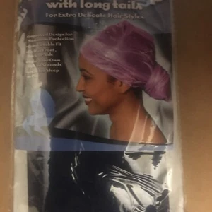 Women Satin Turban Hat Long Tail Head Wrap Chemo Cap Bonnet Cover Headscarf - Picture 1 of 6