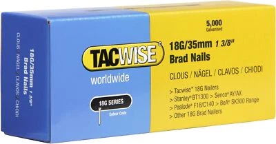 TACWISE 0399 Stauchkopfnägel Brad Typ 18G / 35 mm, verzinkt, 5000 Stüc - Bild 1 von 2