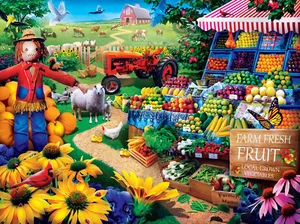 MasterPieces Fresh Farm Fruit 750 Piece Jigsaw Puzzle - Picture 1 of 4