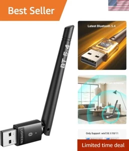 Bluetooth 5.4 USB Adapter – Long-Range Dongle for PC, Supports Mouse & Keyboard - Picture 1 of 10