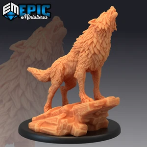 6K Resin 32mm Epic Miniatures Winter Wolf Howling (Large) for D&D, Role-Play - Picture 1 of 1
