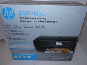 new no warranty HP Envy 4520 All-In One Wireless Print Scan Copy Inkjet Printer - Picture 1 of 14