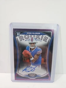 Tarjeta de novato Keon Coleman 2024 certificada por Panini automática 4/5 novato SSP - Imagen 1 de 12