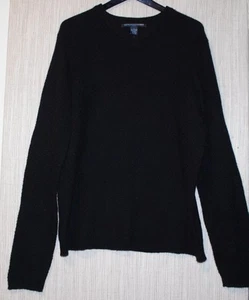 METROPOLITAN VIEW Cashmere Black V Neck Mens Sweater Pullover Size:L TALL - Picture 1 of 4