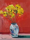 JOSE TRUJILLO Oil Painting IMPRESSIONISM Collectible ORIGINAL Still Life Flowers