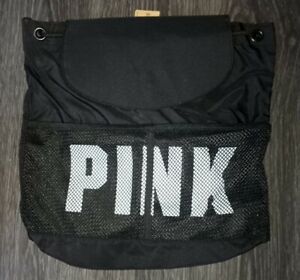 Victoria's Secret pink mini Backpack  NEW BLACK logo