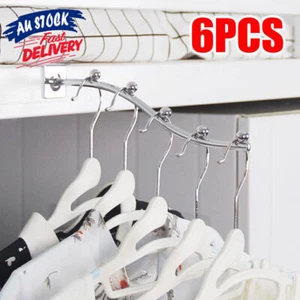 Multi-node Hanging Bedside Coat Hook Bedroom Bedside Hanger Clothes Storage Rack - Picture 1 of 9