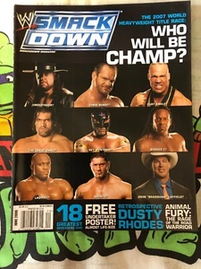Taker Angle Mysterio Booker T Benoit Junio 2006 WWE Smackdown Wrestling Magazine - Imagen 1 de 3