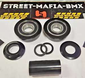 Bicicleta BMX 19mm x EE. UU. BB Negro RETRO Soporte Inferior KIT Old School EE. UU. Ajuste GT ¡NUEVO! - Imagen 1 de 4