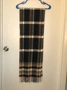 Plaid Cashmere Scarf - Picture 1 of 3
