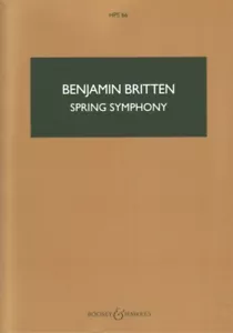 BRITTEN SPRING SYMPHONY STUDY SCORE - Picture 1 of 1
