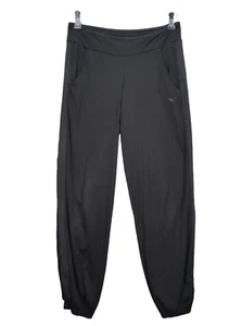 Puma Womens Joggers Black Track Bottom Elastic Waist Pockets Casual Size S M - Picture 1 of 9