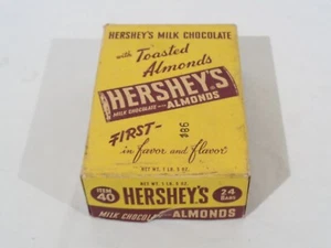 Early Vintage Hershey’s Milk Chocolate With Almonds Candy Bar Box - Picture 1 of 7
