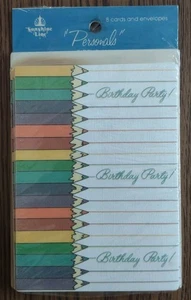 8 TARJETAS DE INVITACIÓN DE FIESTA DE CUMPLEAÑOS VINTAGE CON ESCRITURA por Warner Press - Imagen 1 de 2