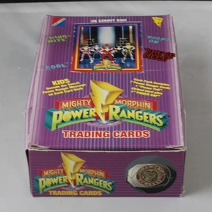 Lote de tarjetas coleccionables Mighty Morphin Power Rangers 1994 - Caja abierta - Imagen 1 de 3