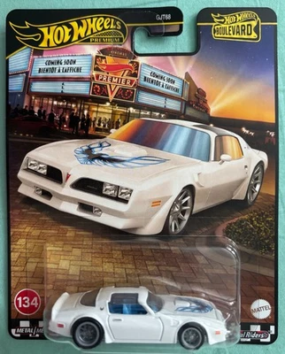 Pontiac Firebird Ta 1977 Hot Wheels Premium Boulevard blanco Foto 1 de 2
