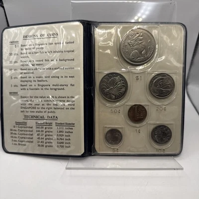 Singapore Mint 6 Coin Set 1968 - Image 1 of 4