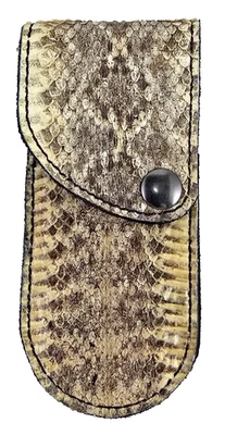 Funda para cuchillo de serpiente de cascabel Buck 110, estuche 6265 hecho a mano funda de piel de serpiente solamente Foto 1 de 4