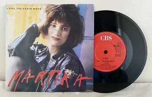 Martika - I Feel The Earth Move - 7” Vinyl Single 1989 CBS Records 655294 7 - Picture 1 of 4