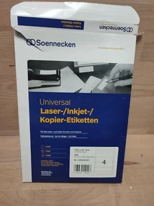 Soennecken Ordneretikett 66309 breit/kurz sk weiß 400 St./Pack. - Afbeelding 1 van 3
