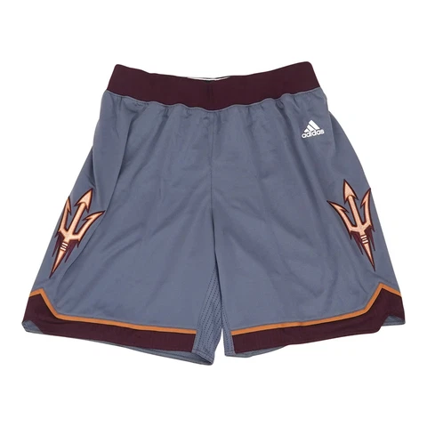 Arizona State Sun Devils NCAA Adidas Women's Onix Grey F16 Basketball Shorts Cover