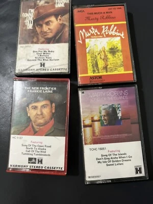 Cassettes Tapes Marty Robbins X2 Frankie Laine X2 VTG - Image 1 of 4