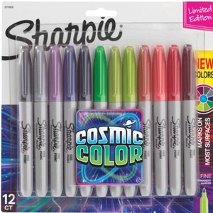 Paquete de 12 marcadores permanentes cósmicos finos Sharpie - Imagen 1 de 1
